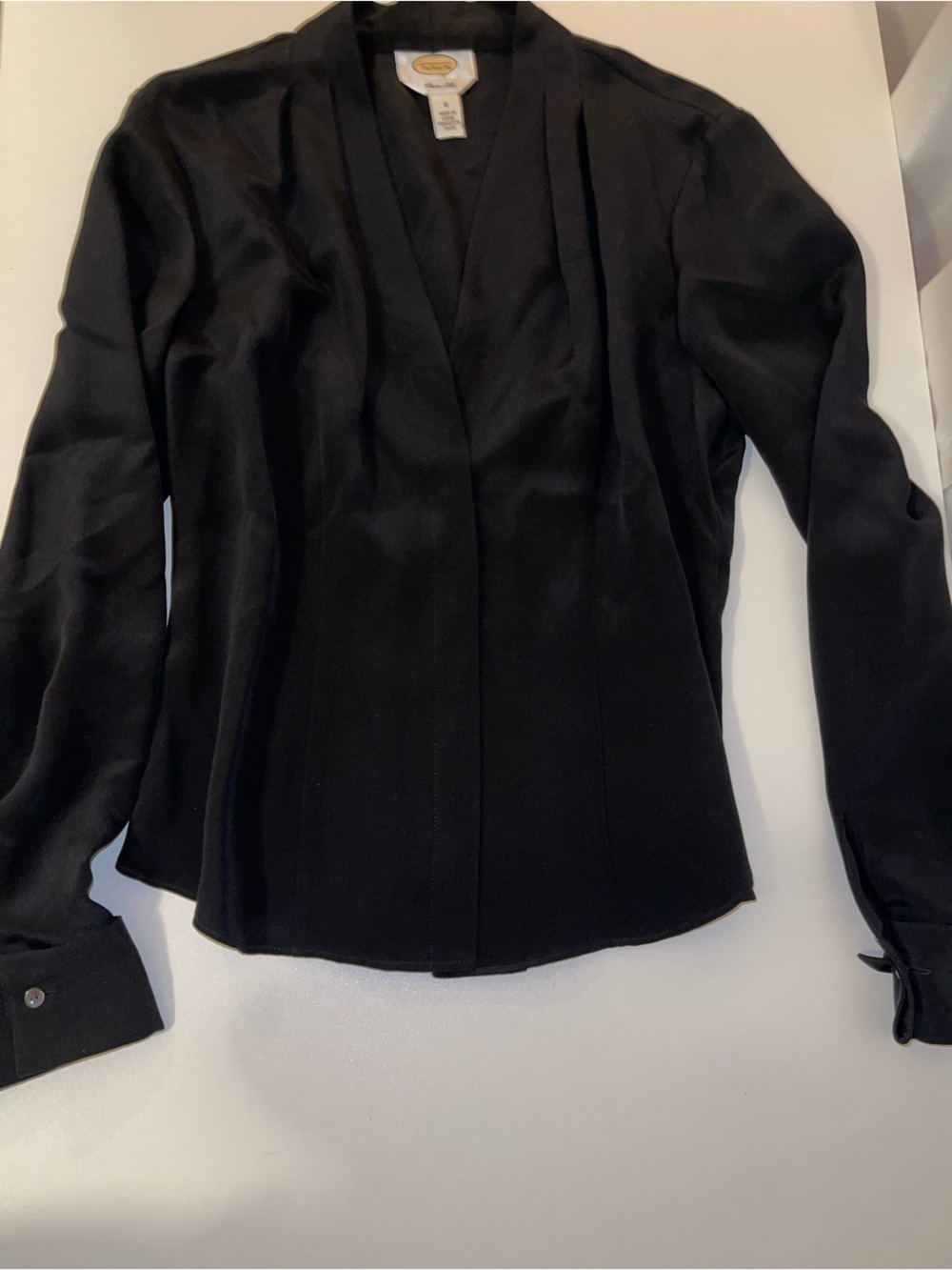 Black Silk Blouse